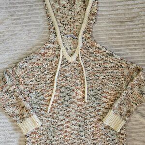 Soft and Cozy earth tones hooded sweater